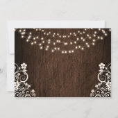 Budget Rustikale Woodsy Light Wedding Save the Dat Save The Date (Rückseite)