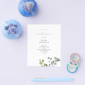 Budget Rustikaler Eukalyptus Duo 2 Brautparty Flye Flyer (Einzeln)