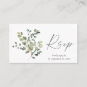 Budget Rustikaler Eukalyptus Duo 2SM UAWG Begleitkarte (Vorderseite)