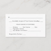 Budget Rustikaler Eukalyptus & Gold 2SM UAWG Grün Begleitkarte (Rückseite)