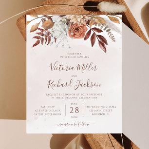 Budget Rustikaler Fall Terracotta Hochzeit