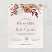 Budget Rustikaler Fall Terracotta Hochzeit (Vorderseite)