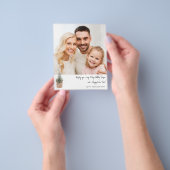 Budget Rustikaler Winterbaum V Hinweis Foto Urlaub Flyer (Gruppe)