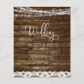 Budget Rustikales Bauernhaus QR Code Einladung Hoc Flyer (Vorne)