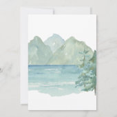 Budget Rustikales Bergabenteuer Geburtstagsparty Einladung (Rückseite)