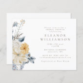 Budget Rustikales blaugelbes Brautparty (Vorne/Hinten)