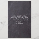 Budget Rustikales Foto Abschluss Ankündigung (Rückseite)