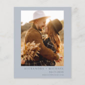 Budget Rustikales Foto Hochzeit Flyer (Hinten)