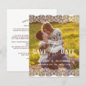 Budget Rustikales Foto Spitzen-Effekt Whimsikskrip (Vorne/Hinten)