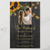 Budget rustikales Foto UAWG QR Hochzeit Einladung (Vorderseite)