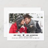 Budget Rustikales Foto Verlobung Ankündigung (Vorne/Hinten)