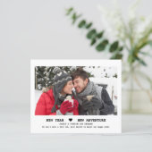 Budget Rustikales Foto Verlobung Ankündigung (Stehend Vorderseite)