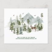 Budget Rustikales Foto Verlobung Ankündigung (Rückseite)