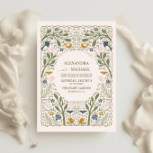 Budget Rustikales Grünwald Fern Wedding Flyer