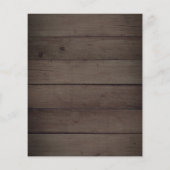 Budget Rustikales Holz Eukalyptus Greenery Baby Du (Rückseite)