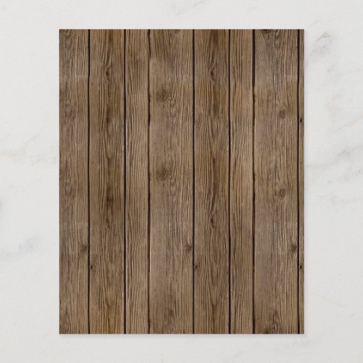 Budget Rustikales Holz Spitzen Bridal Dusche Einla (Rückseite)