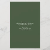 Budget rustikales kariertes Foto Collage Weihnacht (Rückseite)