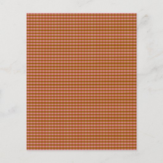 Budget Rustikales Kariertes geometrisches Brautpar (Rückseite)