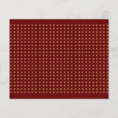 Budget Rustikales Land Red Gold Foto Abschluss (Rückseite)