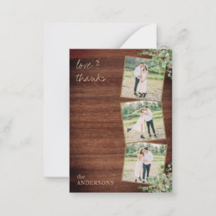 Budget Rustische Fotos Eukalyptus Wedding Vielen D Mitteilungskarte