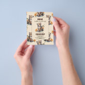 Budget Safari Animal Jungle Tiger Baby Dusche Flyer (Gruppe)