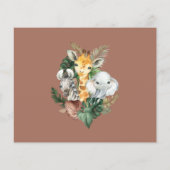 Budget Safari Animals Boy Baby Dusche (Rückseite)