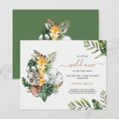 Budget Safari Animals Boy Baby Dusche (Vorne/Hinten)