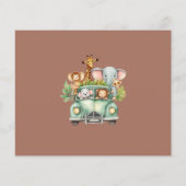 Budget Safari Animals Boy Baby Dusche (Rückseite)