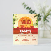 Budget Safari Animals Zwei Wildtiere Geburtstag (Stehend Vorderseite)