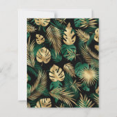 Budget Safari Baby Duwer Black Gold Einladung (Rückseite)