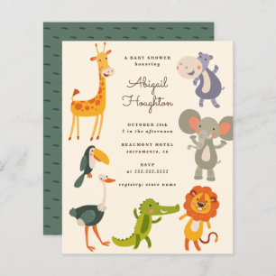 Budget Safari Jungle Animal Themed Baby Dusche