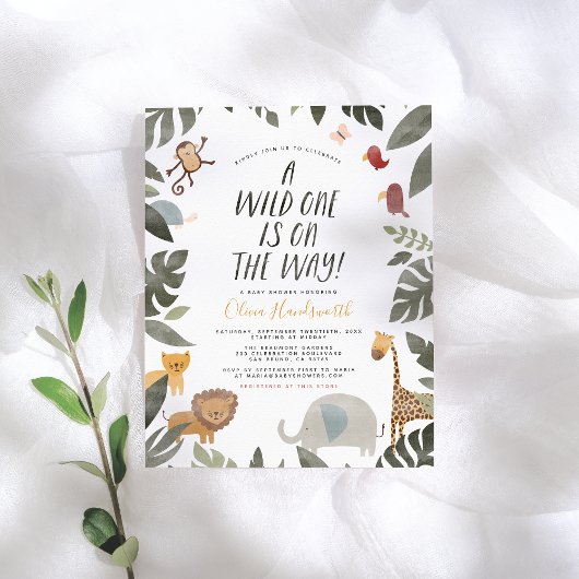 Budget Safari Storybook Wild One Boy Baby Shower