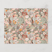 Budget Sage Botanical Boho Paare Dusche einladen (Rückseite)