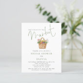 Budget Sage Gingham She’s off Market Bridal Shower (Stehend Vorderseite)