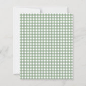 Budget Sage Gingham Sie ist Brautdusche außer Hand (Rückseite)