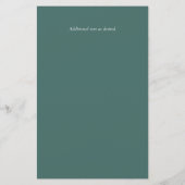 BUDGET Sage Green Green Blätter Wedding Einladung (Rückseite)