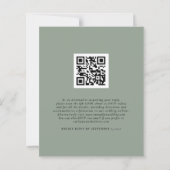 Budget Sage Pumpkins QR Code Wedding RSVP (Rückseite)