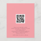 Budget Sakura QR Code Hochzeit Einladung (Rückseite)
