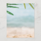 Budget Sand and Sea Beach Foto Weihnachtskarten (Rückseite)