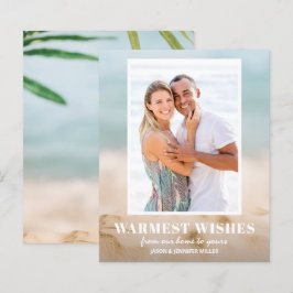 Budget Sand and Sea Beach Foto Weihnachtskarten