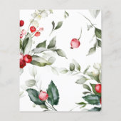 Budget Santa Baby Weihnachtsdusche Einladung (Rückseite)