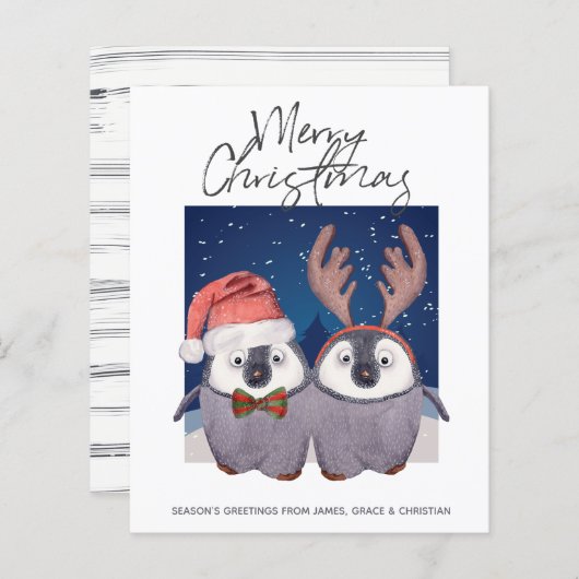 BUDGET Santa Reindeer Weihnachtspenguin Couple (Vorne/Hinten)
