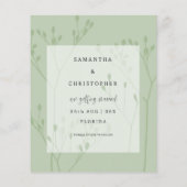 Budget Save Our Date Faux Gold Calligraphy & Photo (Rückseite)