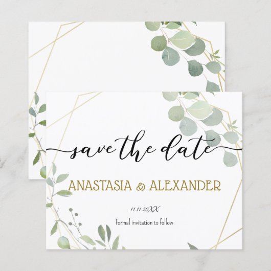 BUDGET Save the date. (Vorne/Hinten)