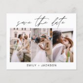 Budget Save the Date 3 Foto Elegante Moderne (Vorderseite)
