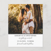 Budget Save the Date 4 Einladung zur Fotovorlage (Rückseite)