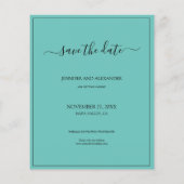 Budget Save the Date 6 Fotocollage Typografie (Rückseite)