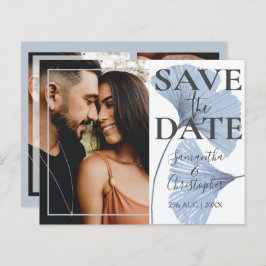 Budget Save the Date Blue Foto Wedding