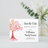 Budget Save the Date Family Tree Family Wiedersehe (Stehend Vorderseite)