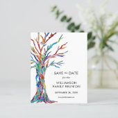 Budget Save the Date Family Tree Family Wiedersehe (Stehend Vorderseite)